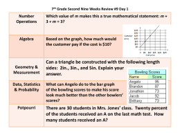 7th Grade Second Nine Weeks Review #9 Day 1