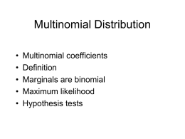 Multinomial Distributon Lecture(s)