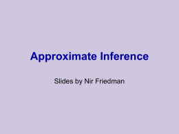 Inference IV: Approximate Inference