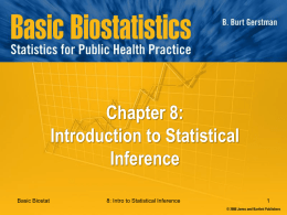 8: Introduction to Statistical Inference