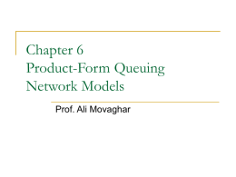 Chapter 6-Product-From Queuing Network Models