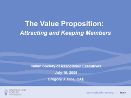 Identify Your Value Proposition & Use it to Grow Membership