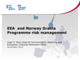 risk - Norway Grants