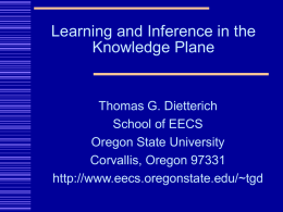 Learning and Inference in the Knowledge Plane