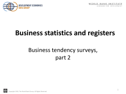 Business tendency surveys, part 2