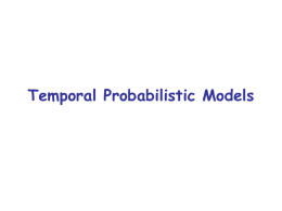 Probabilistic temporal models