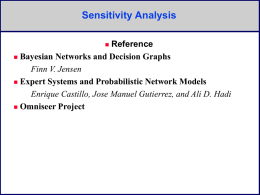 Sensitivity Analysis - Computer Science & Engineering