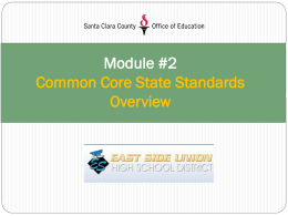 Module 2 CCSS Overview