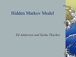 Hidden Markov Model
