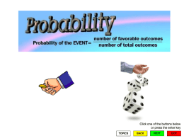 Probability Definitions