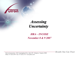 Assessing Uncertainty
