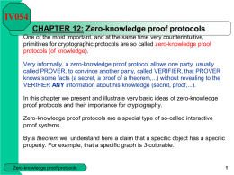 CHAPTER 12 - Zero-knowledge proof protocols 2