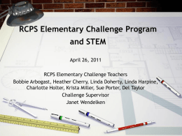 STEM and RCPS - RCPS Board Documents