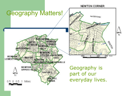 Geography Matters!
