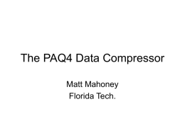 PAQ4 slides - Florida Tech Department of Computer Sciences
