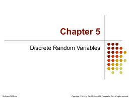 Discrete Random Variables - McGraw Hill Higher Education