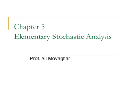 Elementary Stochastic Analysis-5