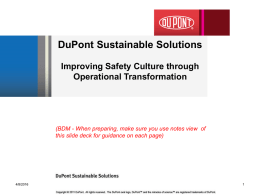 DuPont Product/Presentation Title