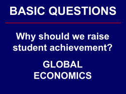 Global Economics Power Point - American Student Achievement