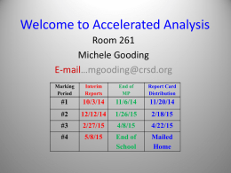 Welcome to Accelerated Analysis