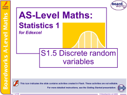 S1.5 Discrete random variables