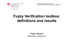 Fuzzy verification