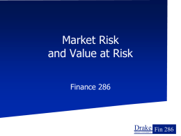 Value at Risk - Drake University