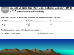 10.1 Introduction to Probability