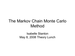 The Markov Chain Monte Carlo Method