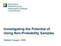 Types of non-probability sampling