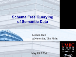 The Schema Path - UMBC ebiquity research group