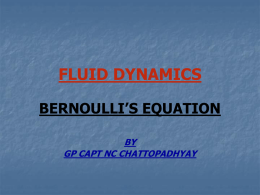 derived along a fluid flow streamline is often called the