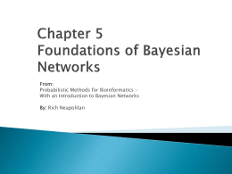 Chapter 5 Foundations of Bayesian Networks