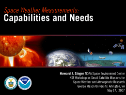 Space Weather Satellite Observing Capabilities in