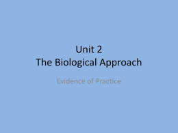 Unit 2 bio evidence of practice