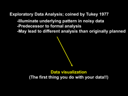 Exploratory data analysis