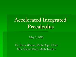 Presentation from May 3rd