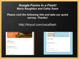 Google Forms in a Flash!