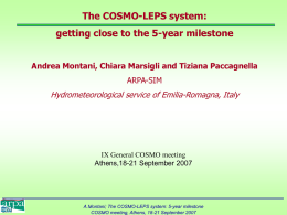 cosmo-leps - COSMO model