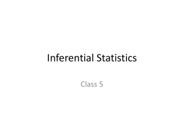 Inferential Statistics - Music Education Resources