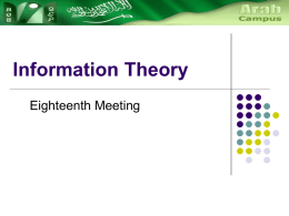18 Information Theory