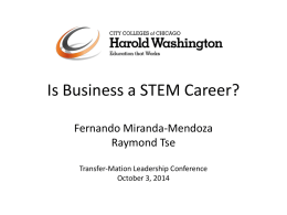 Is Business a STEM Career? - City Colleges Transfer