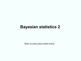 Second Bayesian lecture