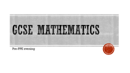 Mathematics - Future Schools Trust