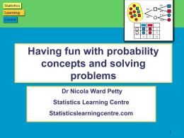 Probability Workshopx - Manawatu Maths Association