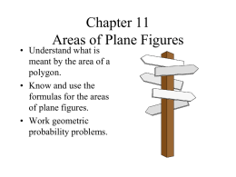 Areas of Plane Figures Areas of Plane Figuresx