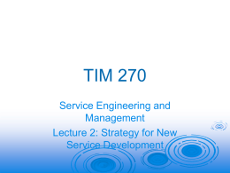 Lecture 2 - Strategy in Servicesx