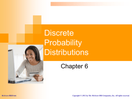 probability distribution.