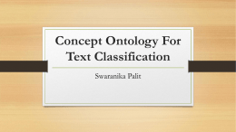 Concept Ontology For Text Classification