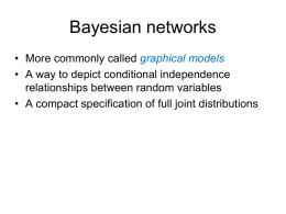 Bayesian networks - UNC Computer Science